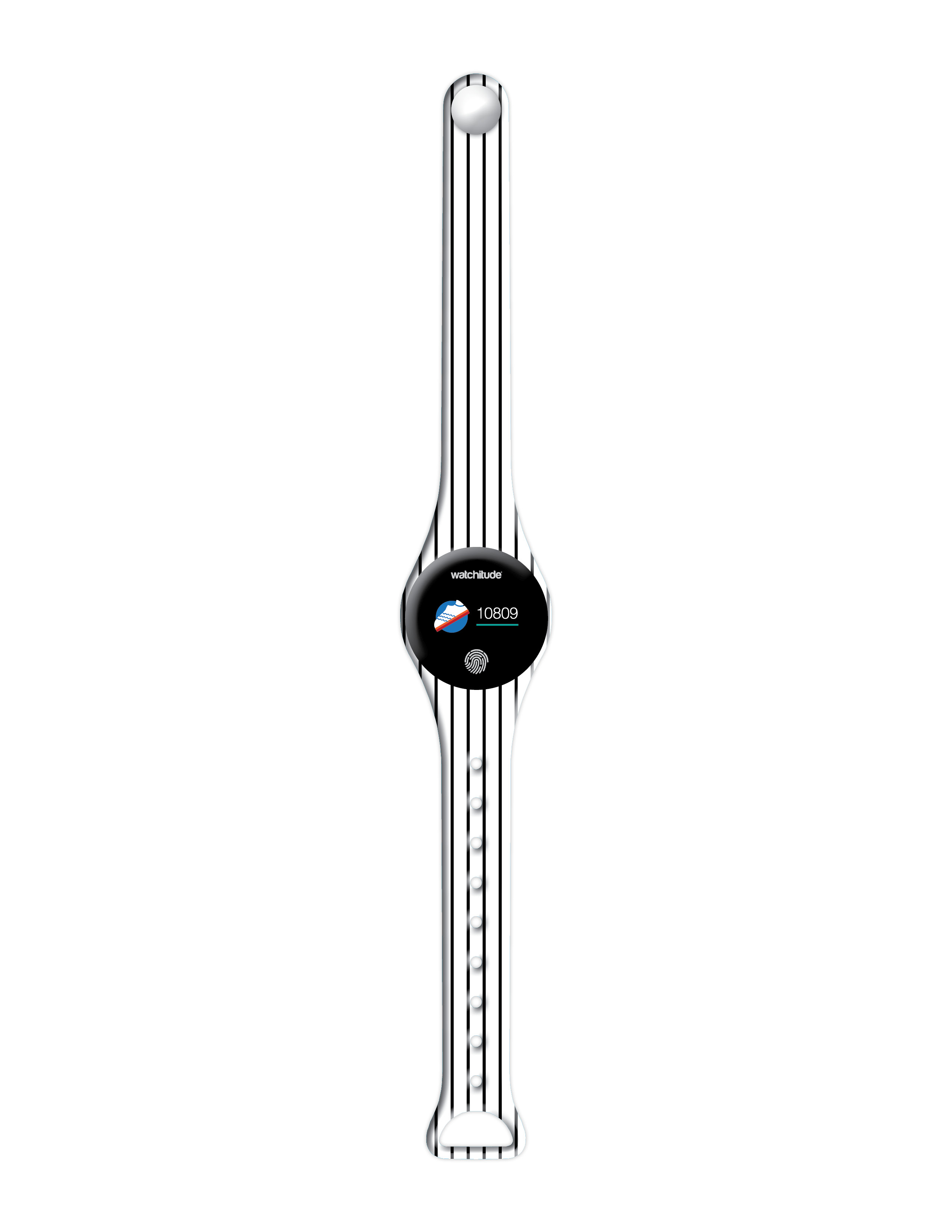 Pin Stripes - Watchitude Move 2 - Kids Activity Plunge Proof Watch image number 2