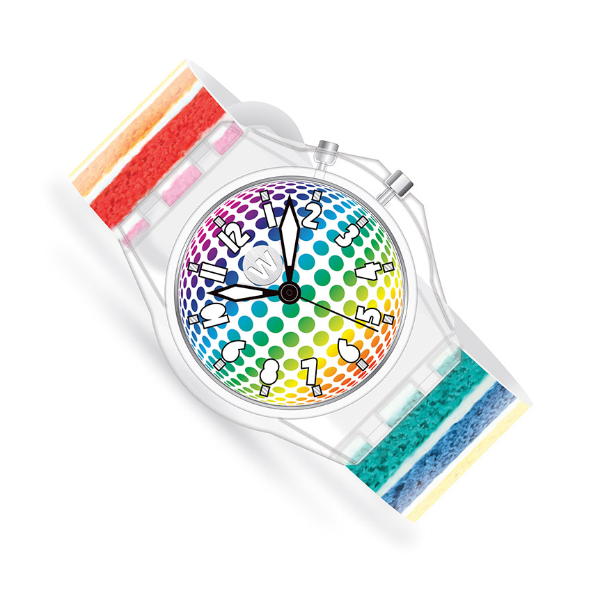 Rainbow Cake - Watchitude Glow - Led Light-up Watch