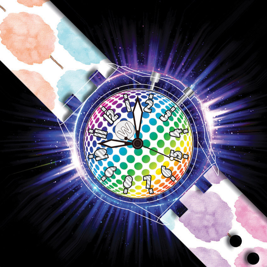 Cotton Candy - Watchitude Glow - Led Light-up Watch