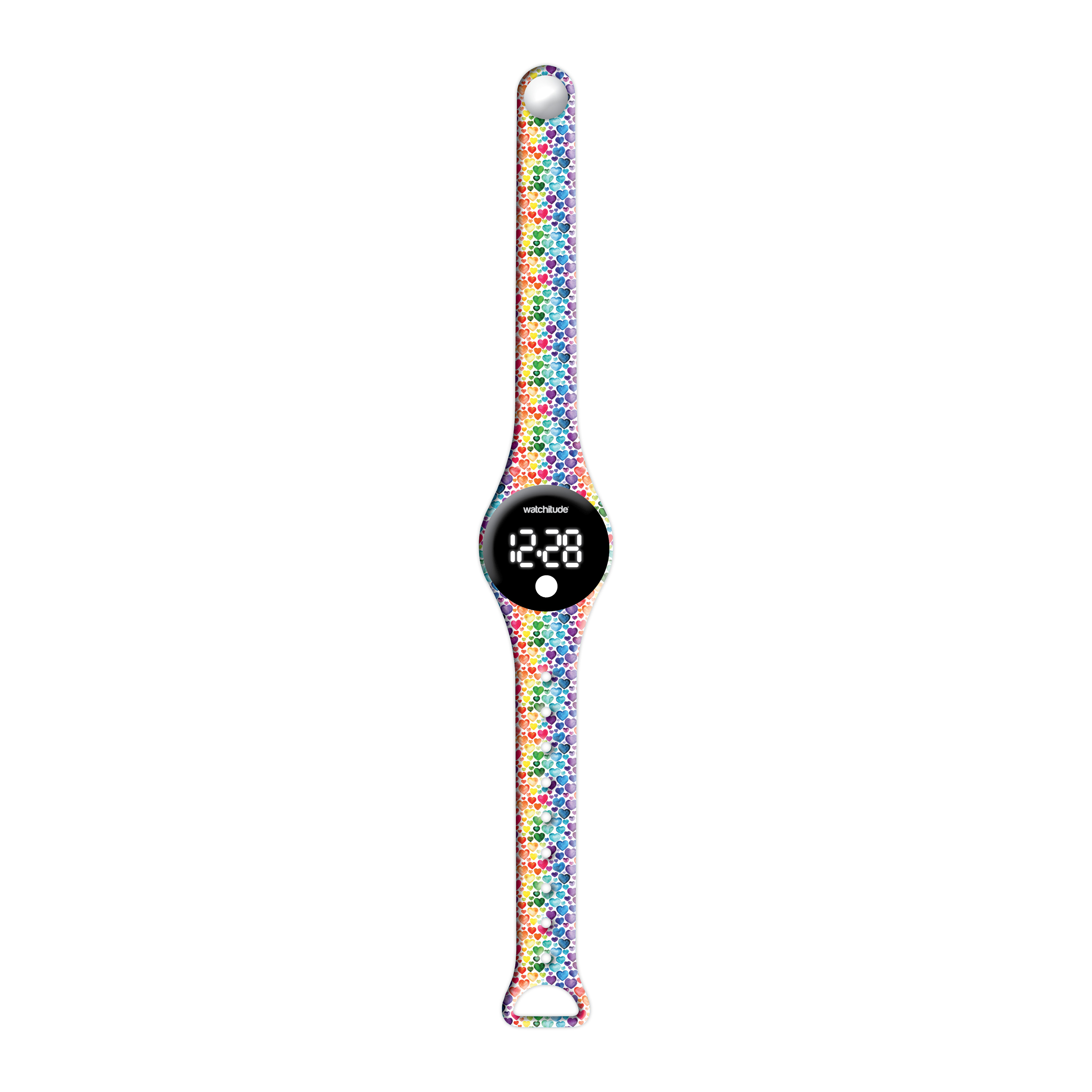 Rainbow Hearts - Watchitude Blip - Digital Watch image number 1