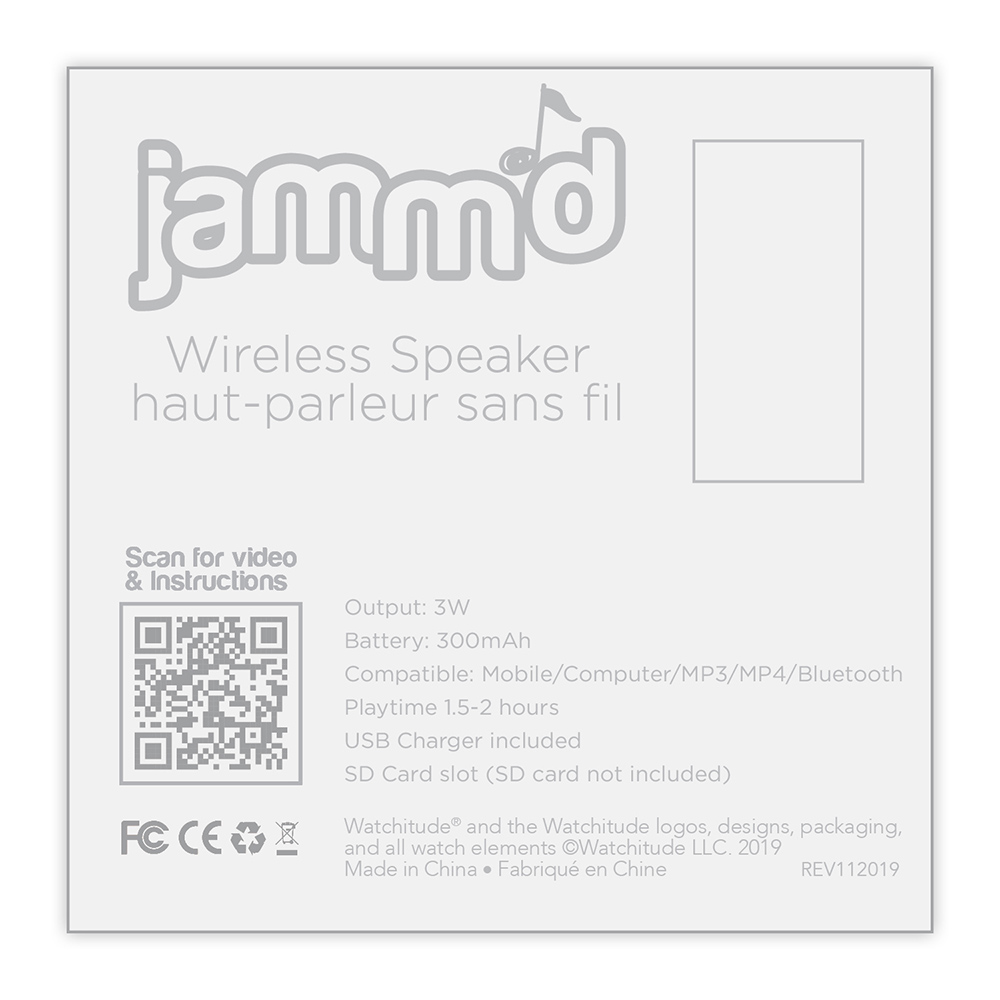 Rainbow Stripes - Watchitude Jamm'd - Wireless Speaker image number 4