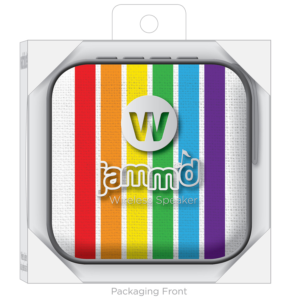 Rainbow Stripes - Watchitude Jamm'd - Wireless Speaker image number 3
