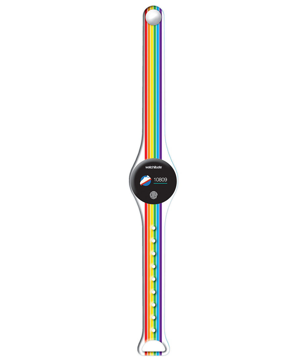 Rainbow Stripes - Watchitude Move 2 | Blip Watch Band (Band Only)