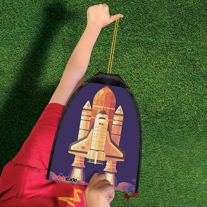 Rubber Band Rocket Kite - Shuttle & Rocket Ship