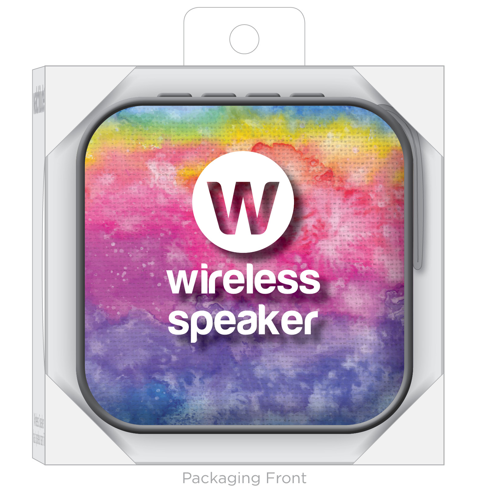 Rainbow Tie Dye - Jamm'd by Watchitude - Bluetooth Speaker image number 2