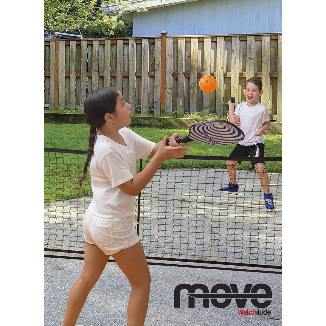 Indoor / Outdoor Kids PickleBall Set - 2 Soft Pickleballs 2 Pickleball Paddles 10' Net image number 1