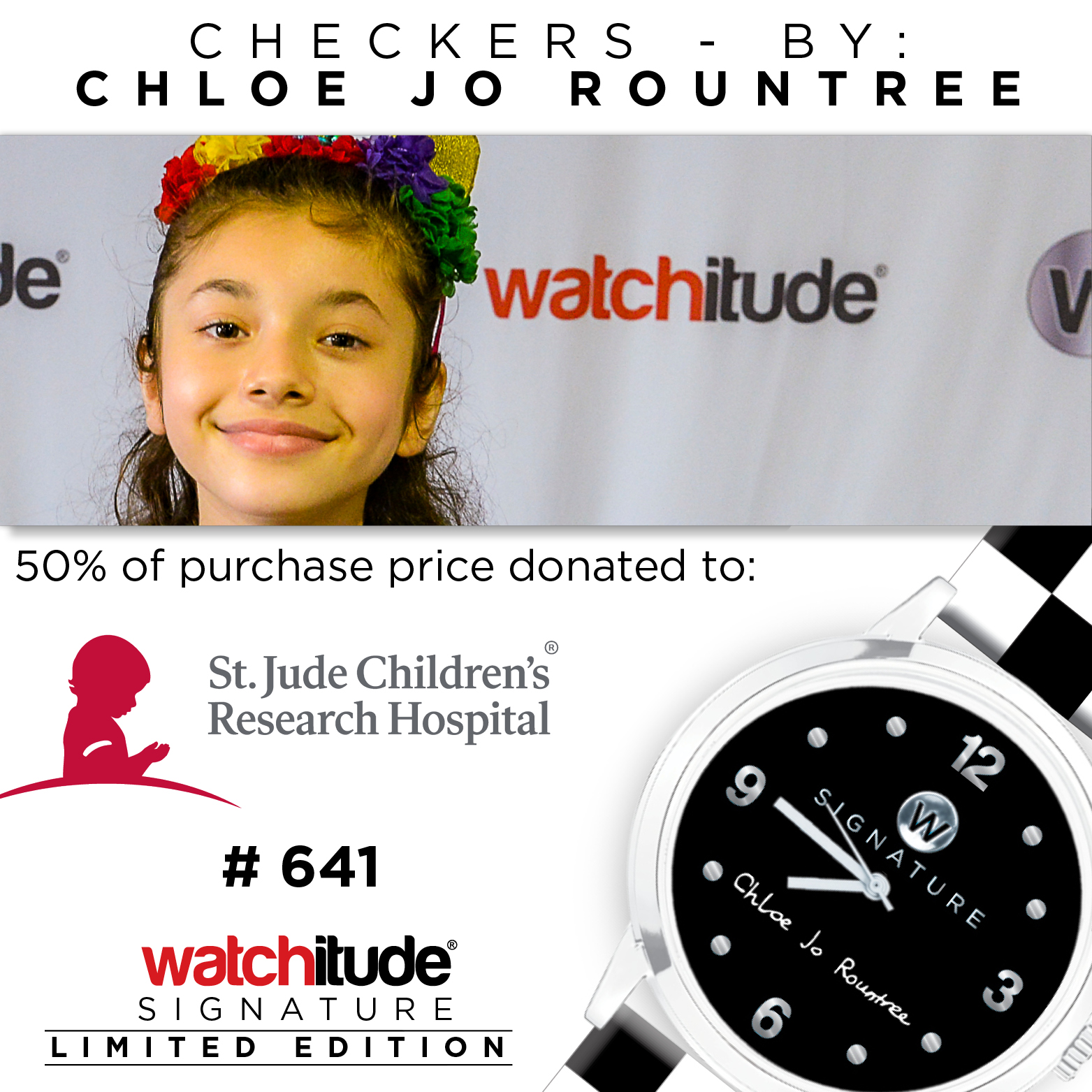 Checkers - Chloe Jo Rountree Signature watch