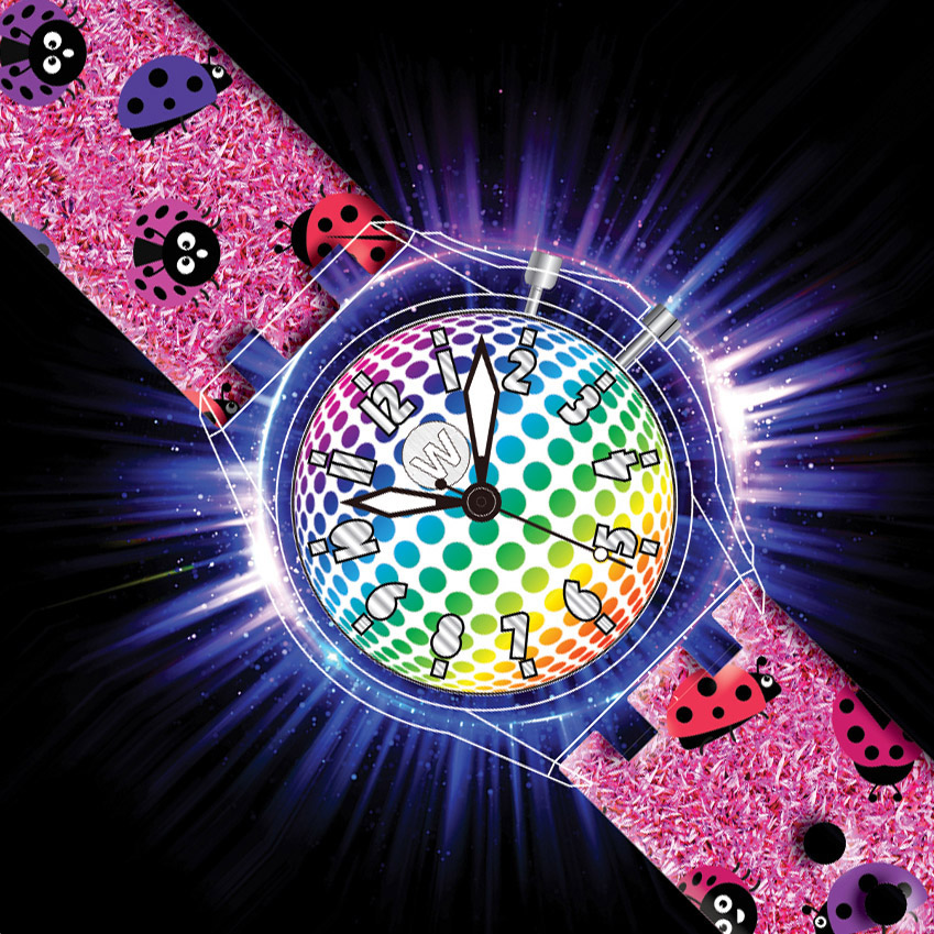 Ladybugs - Light Up Watch  - Watchitude Glow image number 1