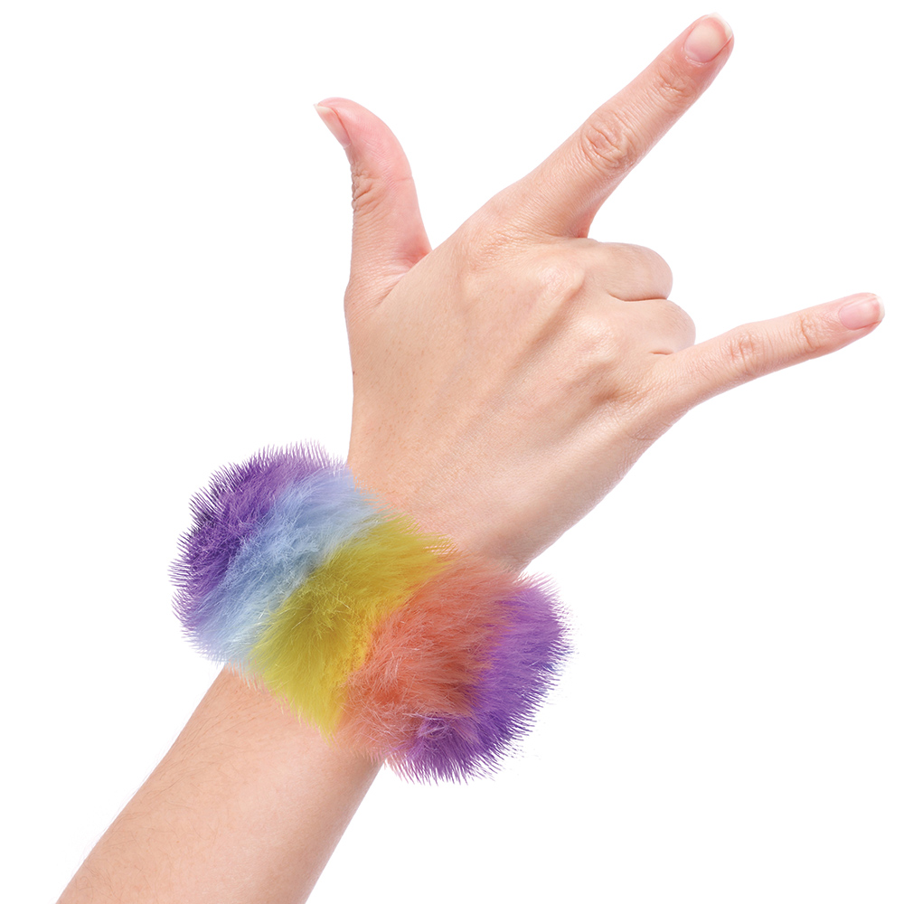 Rainbow Stripes - Slap Bracelet - Fuzz'd x Watchitude image number 0