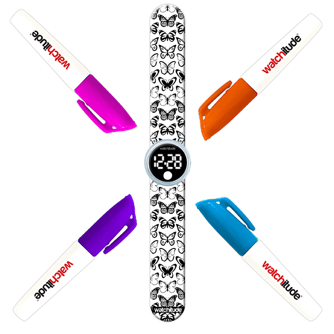 Butterfly - Marker - Digital Slap Watch image number 0