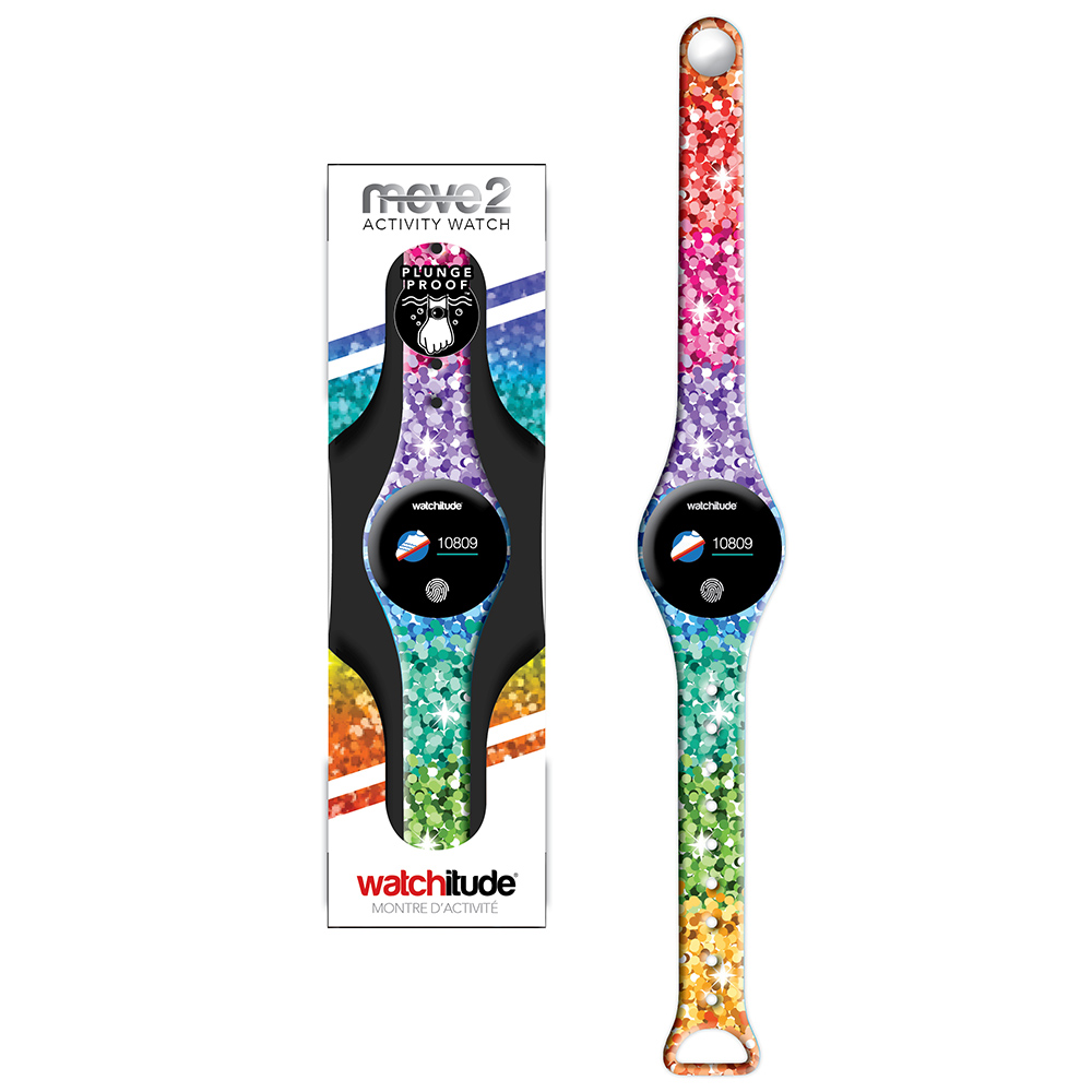 Sassy Sequins - Watchitude Move2 - Kids Activity Plunge Proof Watch image number 1