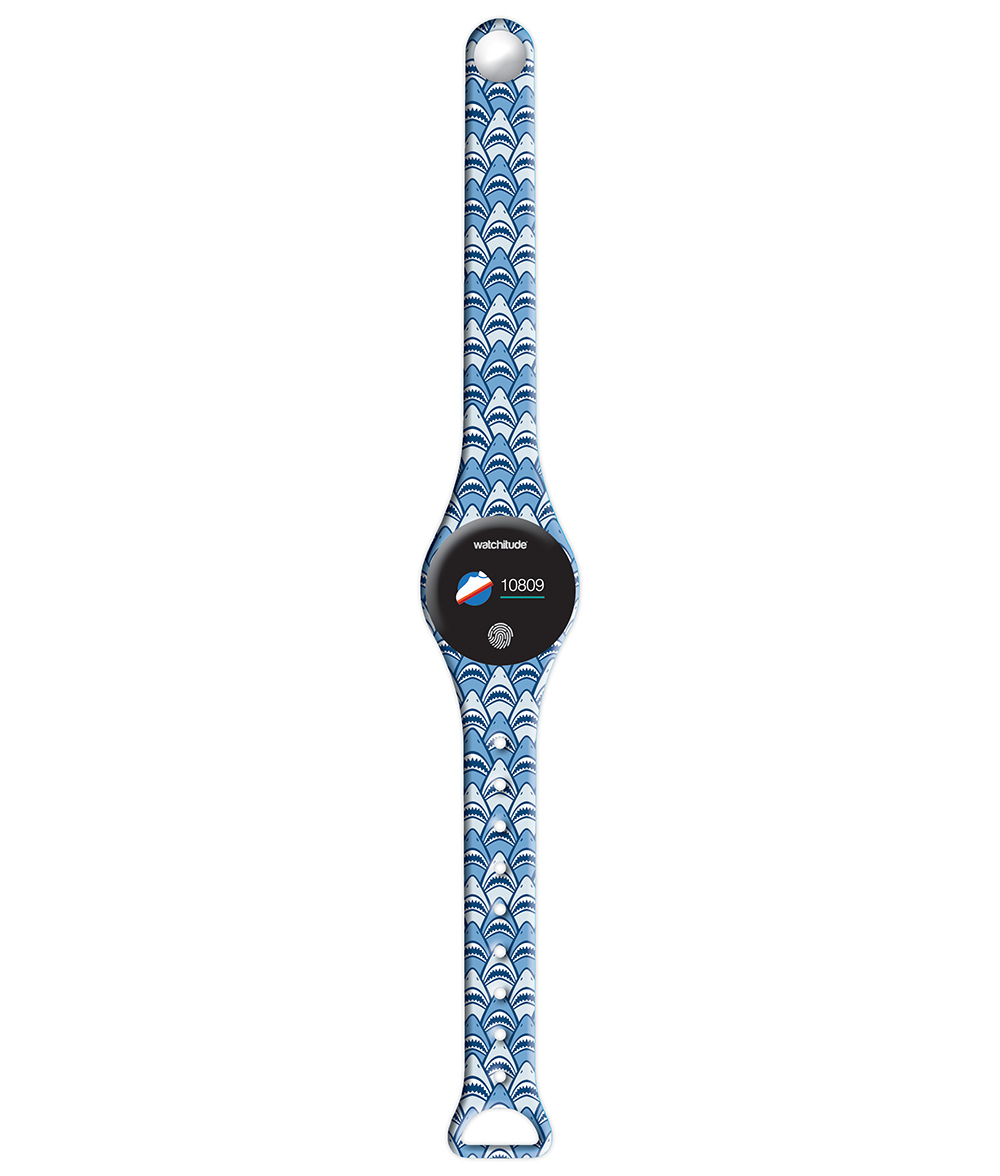 Shark Frenzy - Watchitude Move 2 | Blip Watch Band (Band Only) image number 1