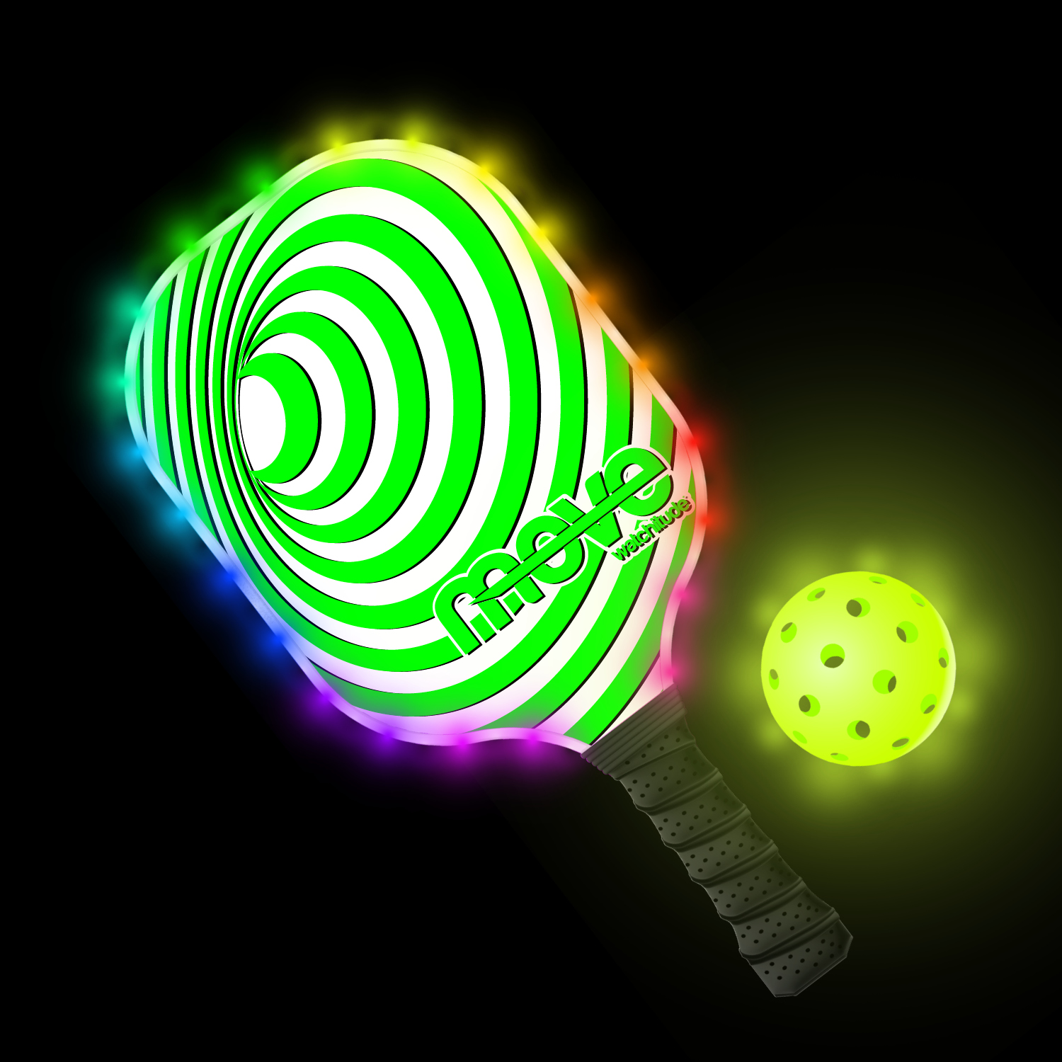 LED Light-Up Pickleball Paddle and Ball Set image number 0