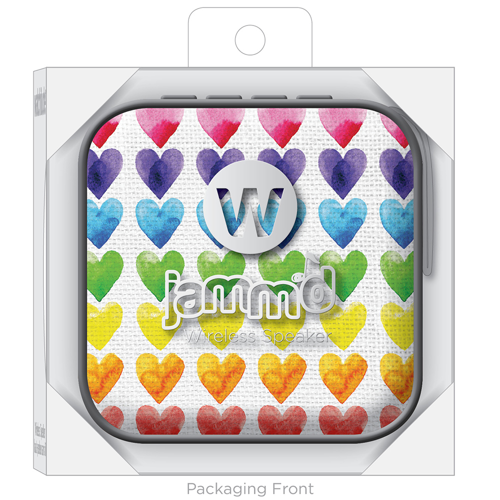 Watercolor Hearts - Watchitude Jamm'd - Wireless Speaker image number 3