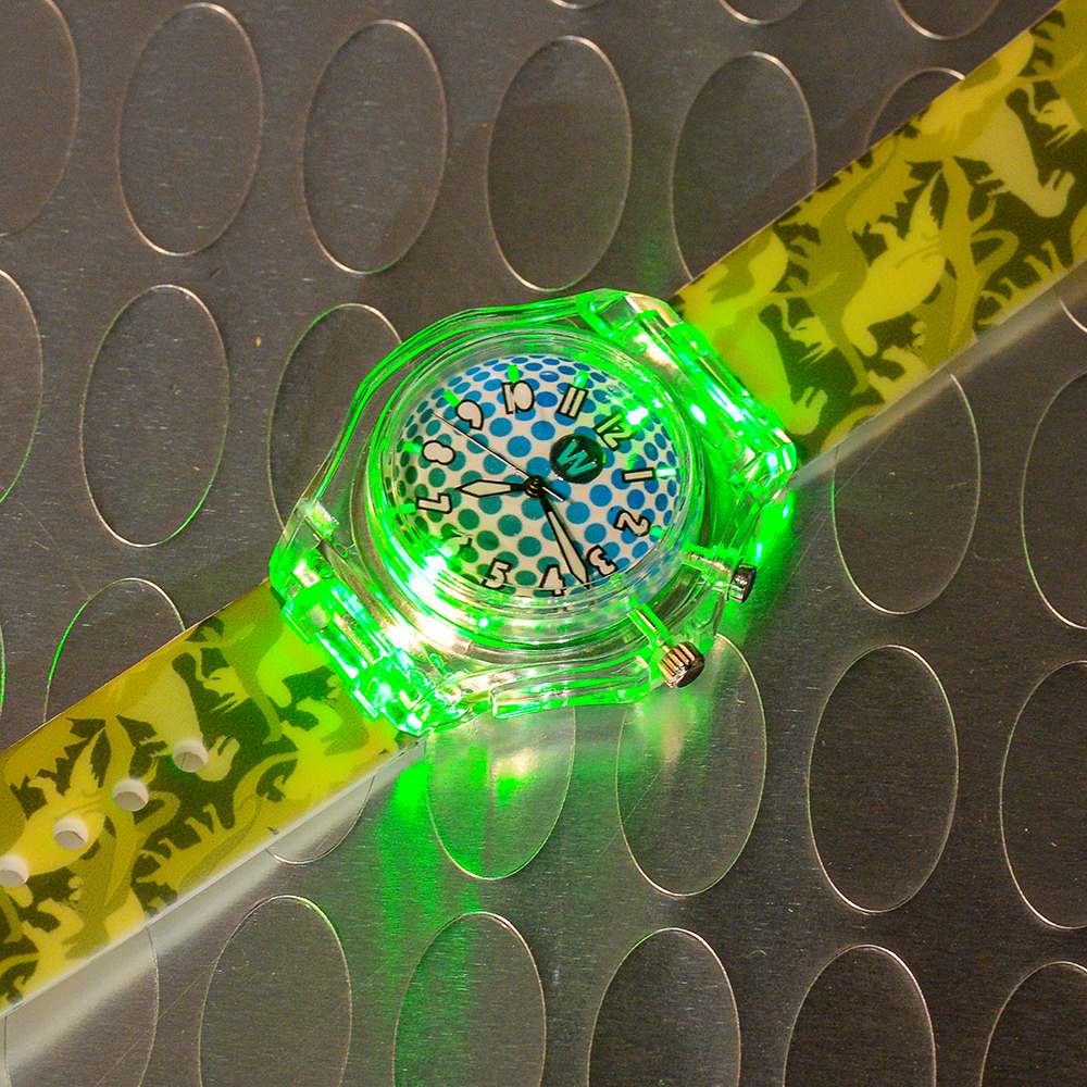 Dino Camo - Watchitude Glow - Led Light-up Watch image number 5