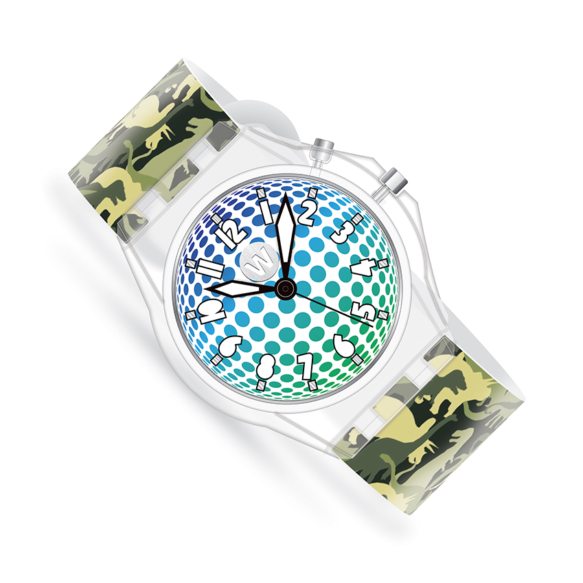 Dino Camo - Watchitude Glow - Led Light-up Watch