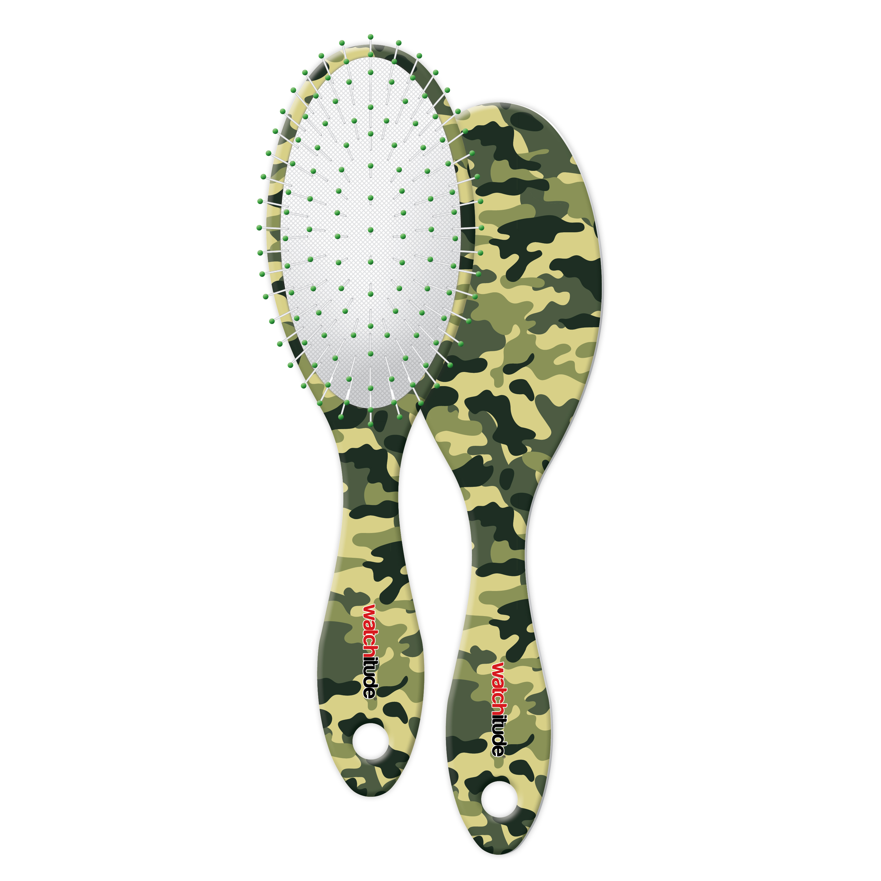 Army Camo - Watchitude Scented Hairbrush image number 1