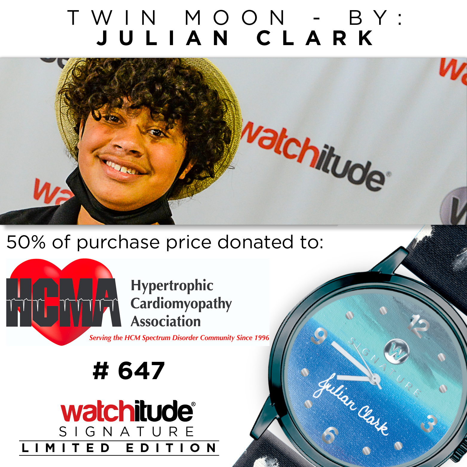 Twin Moon - Julian Clark Signature watch