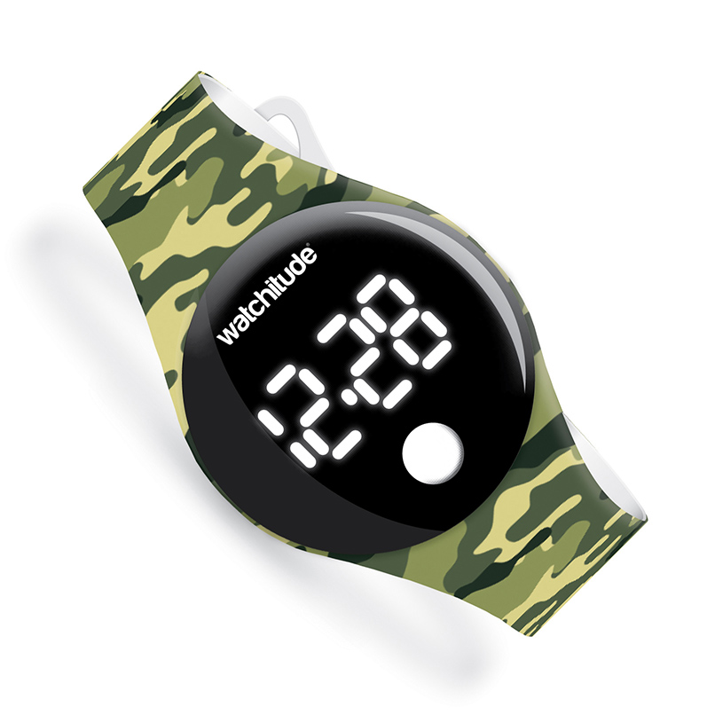Army Camo - Watchitude Blip - Digital Watch image number 0