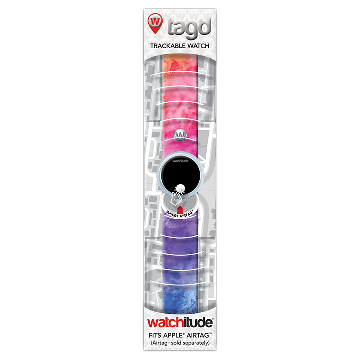 Tag’d Trackable Watch - Rainbow Tie Dye image number 2