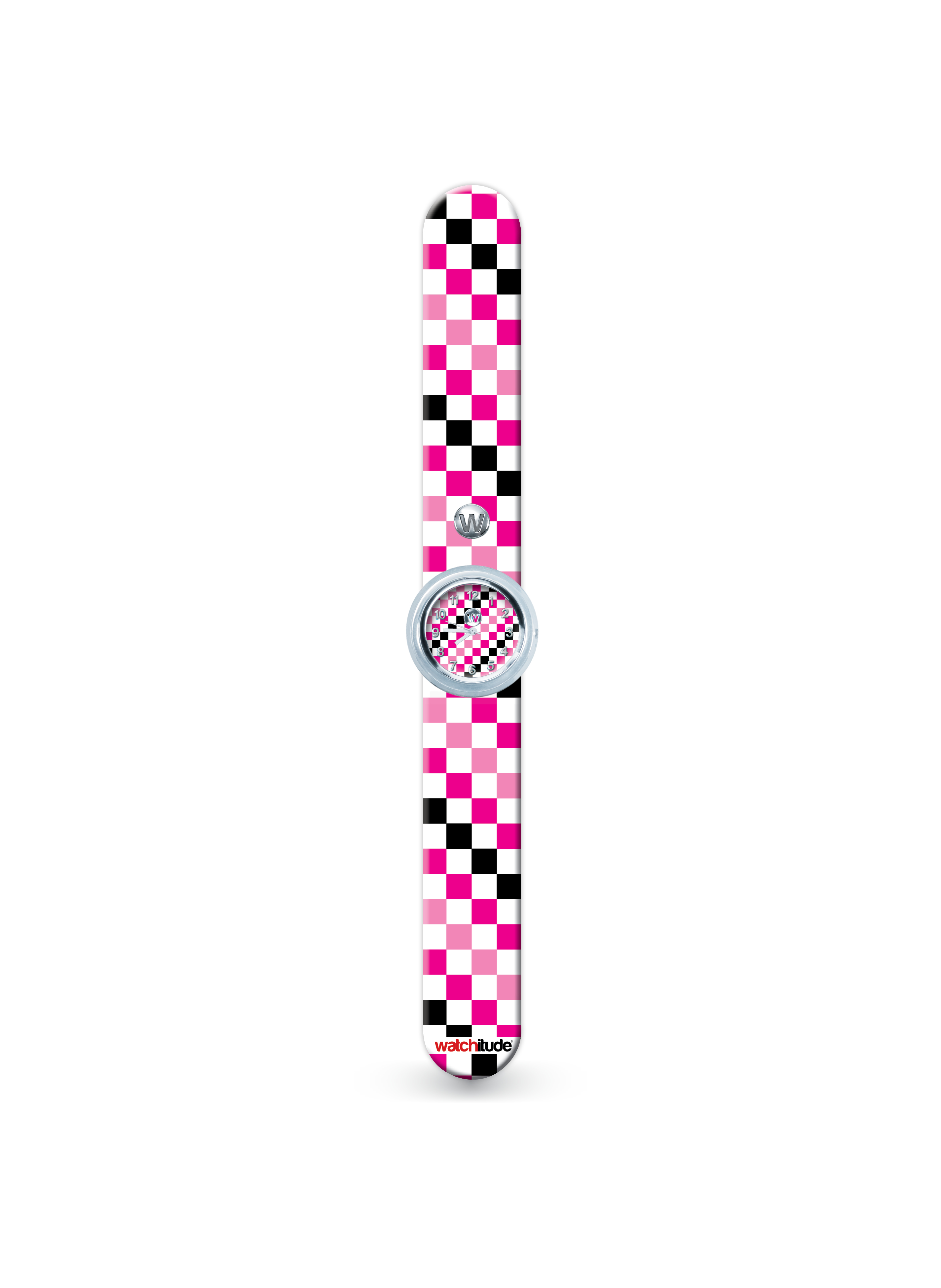 Pink Checkers - Watchitude Slap Watch image number 1