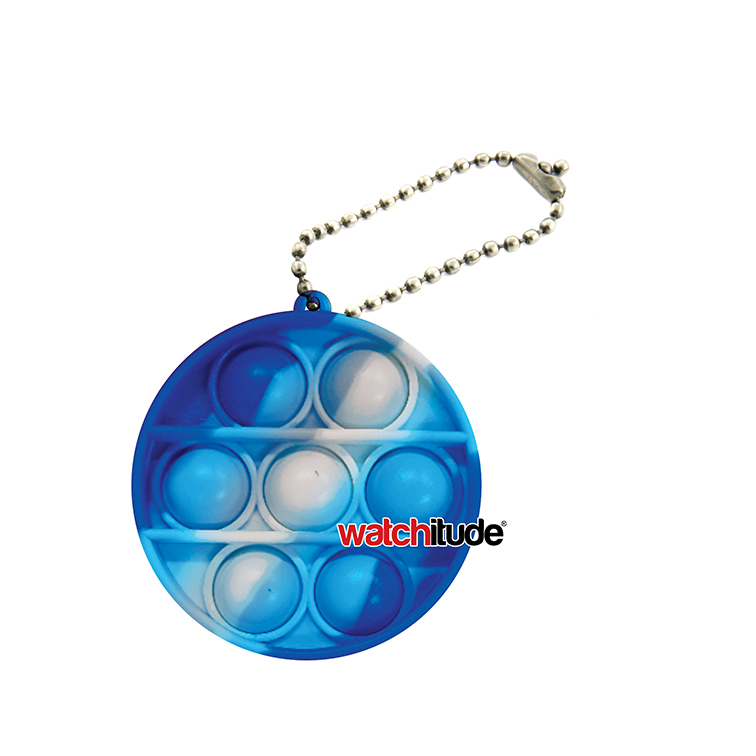 Circle keychain, Ocean Blue - Watchitude Bubble Popping Toy