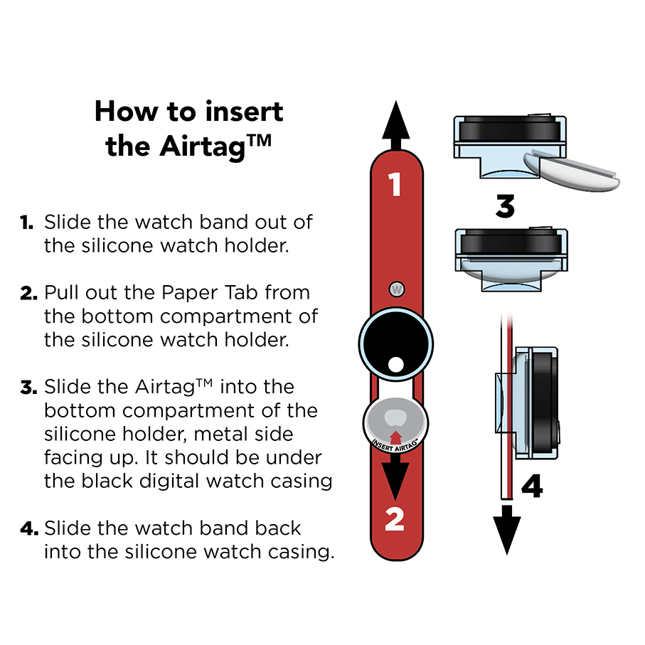 Tag’d Trackable Watch - Rainbow Tie Dye image number 3