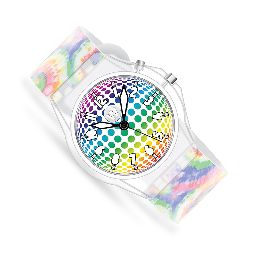Tropical Tie Dye - Watchitude Glow - Led Light-up Watch