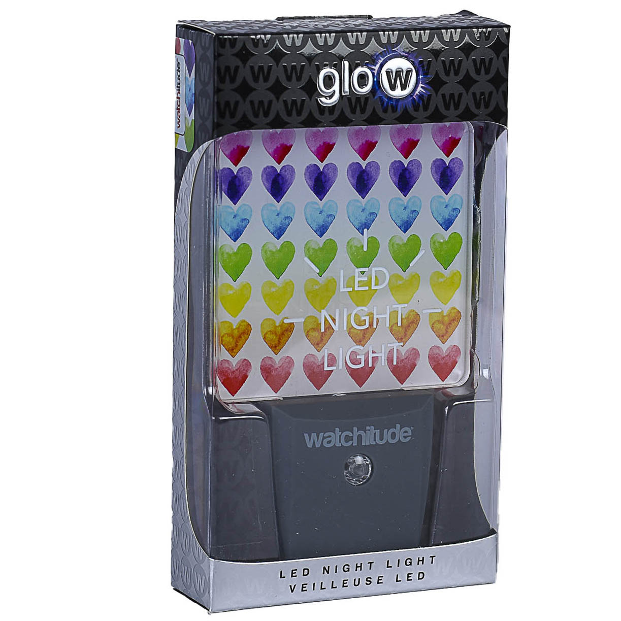 Watercolor Hearts - Watchitude LED Night Light image number 2