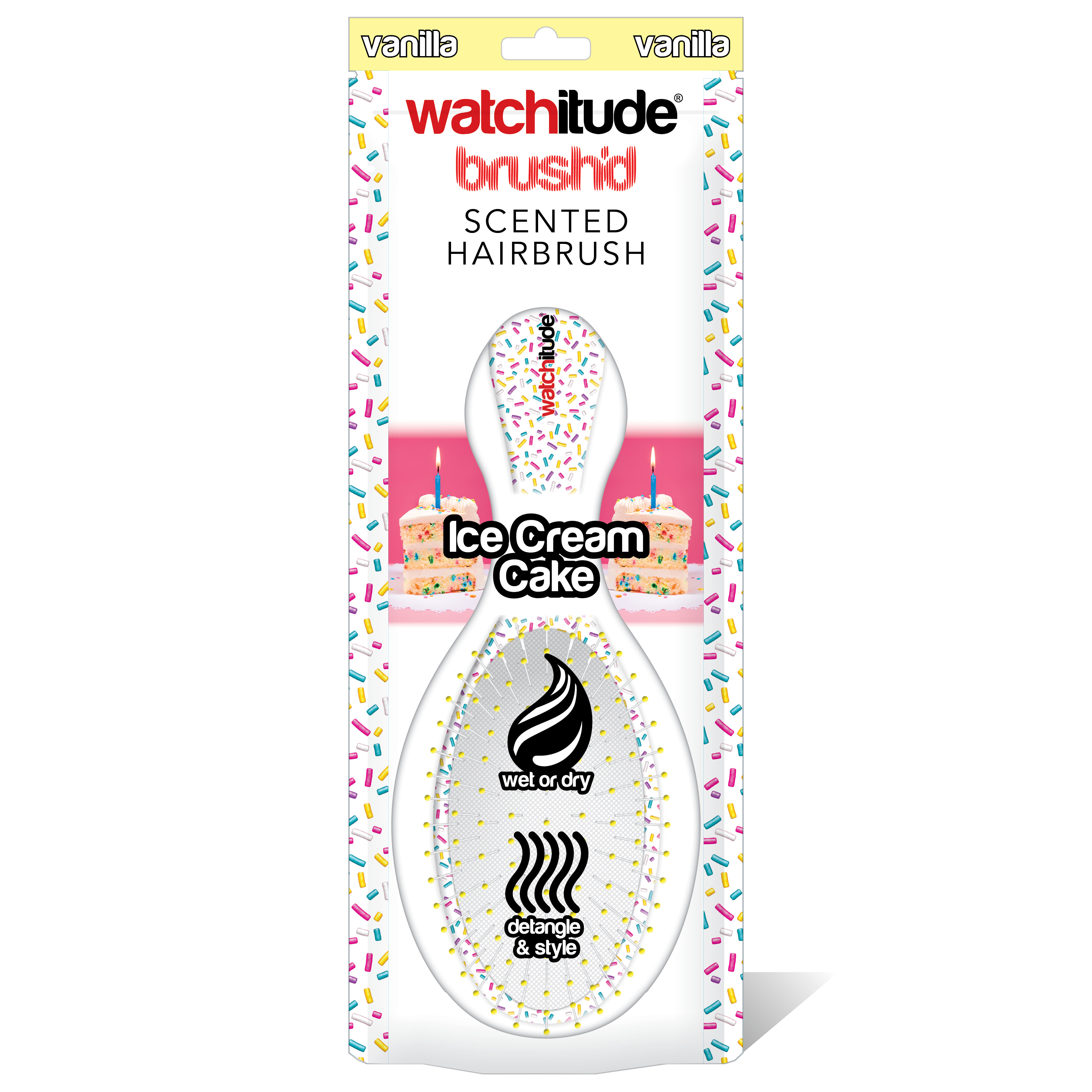 Ice Cream Cake - Scented Hair Brush by Watchitude image number 2