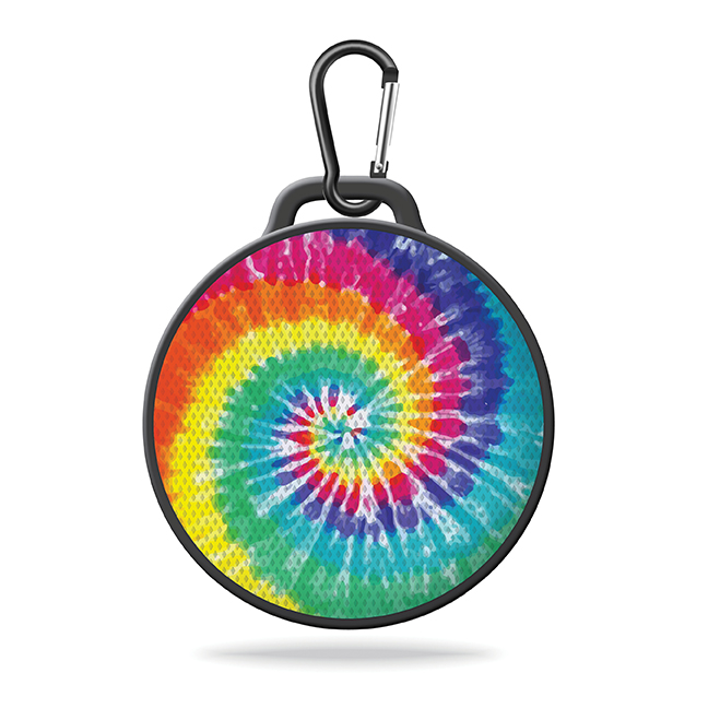 Tie Die Swirl - Jammed 2 Go by Watchitude - Round Bluetooth Speaker image number 0