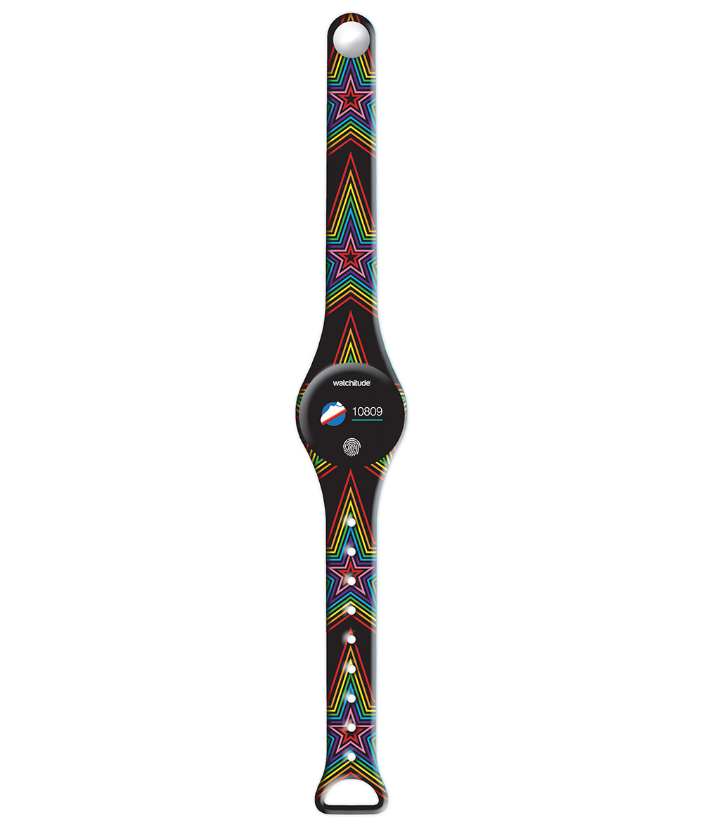 Rainbow Stars - Watchitude Move 2 | Blip Watch Band (Band Only) image number 1